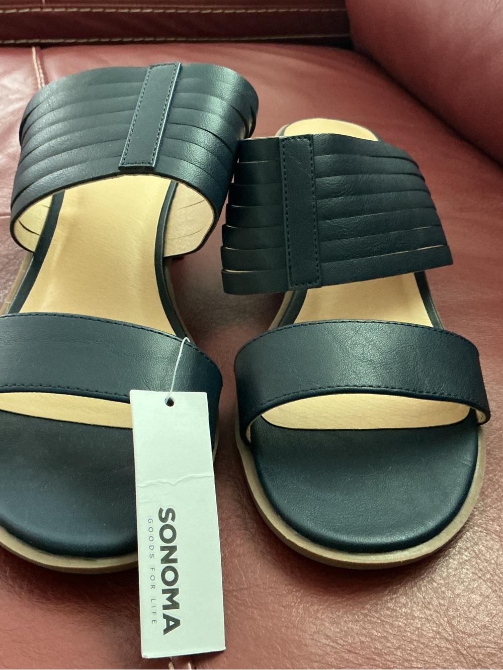 SONOMA Slide Sandals in Navy Blue NEW Size 9.5M